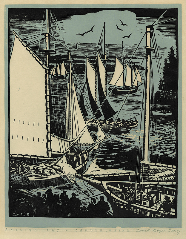 Sailing Day Camden, Maine by Carroll Thayer Berry Annex Galleries
