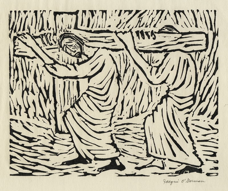 Untitled (Carrying the cross) by Jacqui OGorman