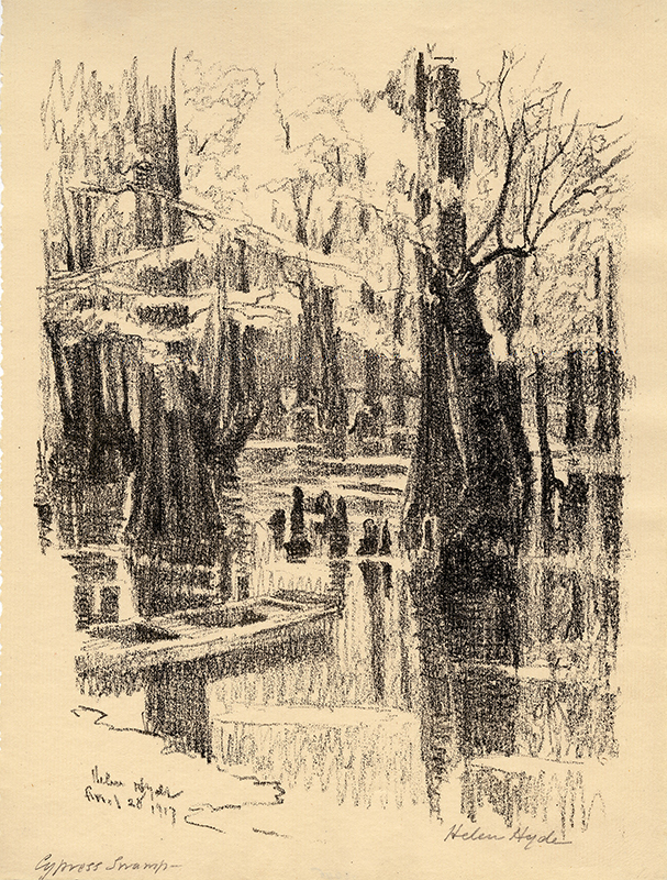 Cypress Swamp (Belvedere, South Carolina) by Helen Hyde