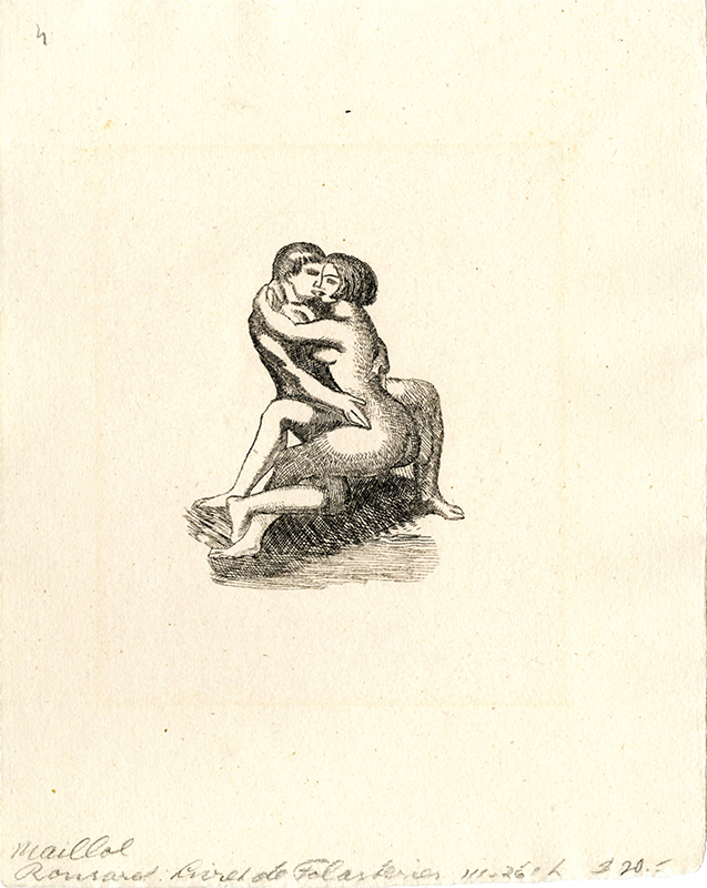 Illustration for Pierre Ronsard : livret de folastrit à Janot Parisien by Aristide Maillol