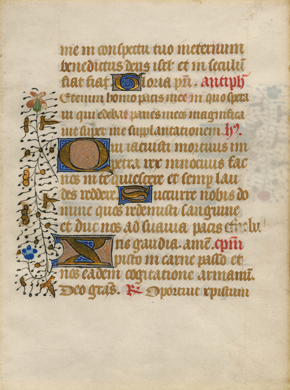 Illuminated manuscript leaf by Unidentified