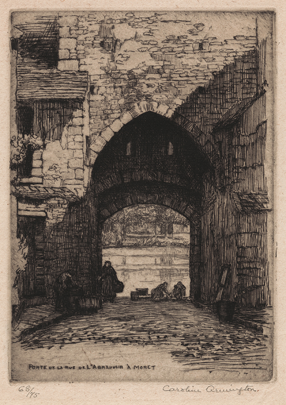 Porte de la rue de LAbreuvoir a Moret by Caroline Armington