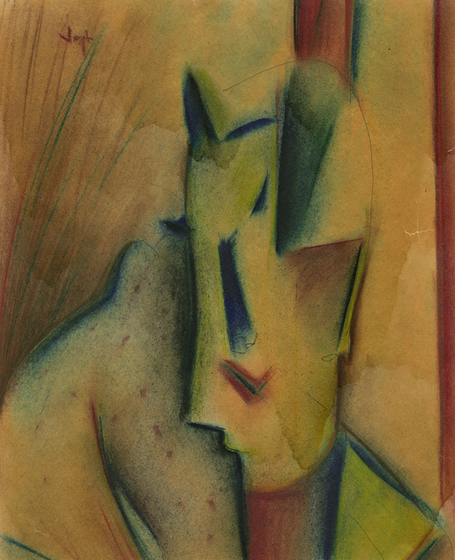 (Portrait of woman with short hair) by Joseph Marsh Sheridan