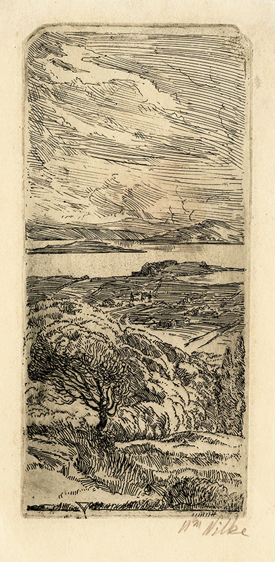 (Berkeley hills view of San Francisco Bay) by William Hancock Wilke