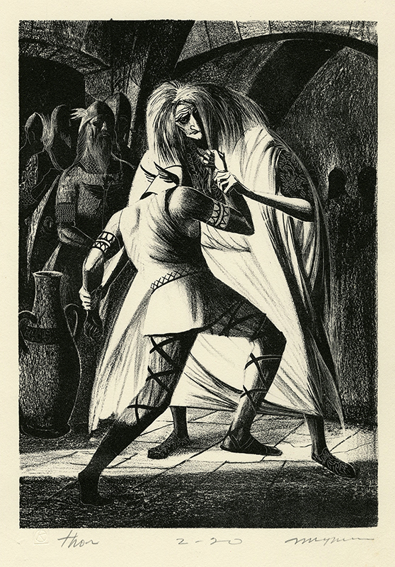 Thor aka Thor and Old Age by Joseph Anthony Mugnaini