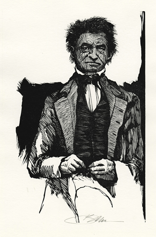 John Brown - (from John Browns Body suite of 11 woodengravings) by Barry Moser