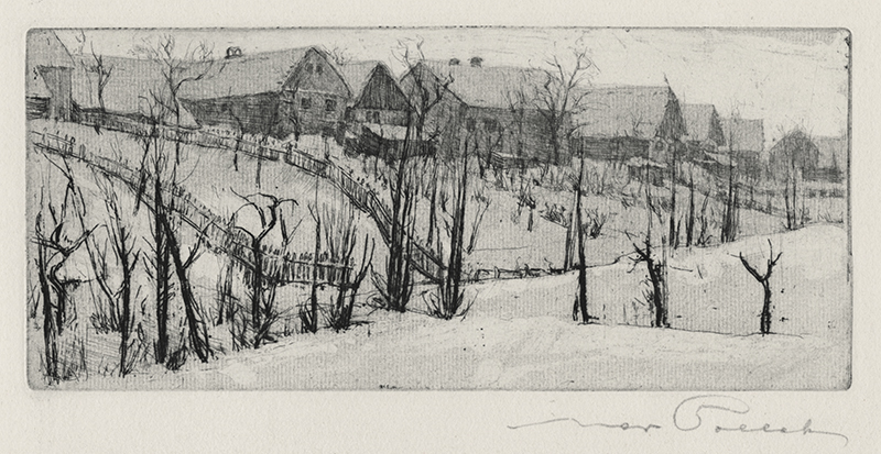 Winter No. 5, Bohemia (a.k.a. Miletin) by Max Pollak