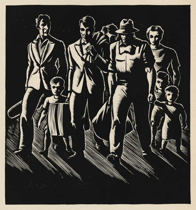 White Collar - Novel in Linocuts by Giacomo Patri by Giacomo Patri