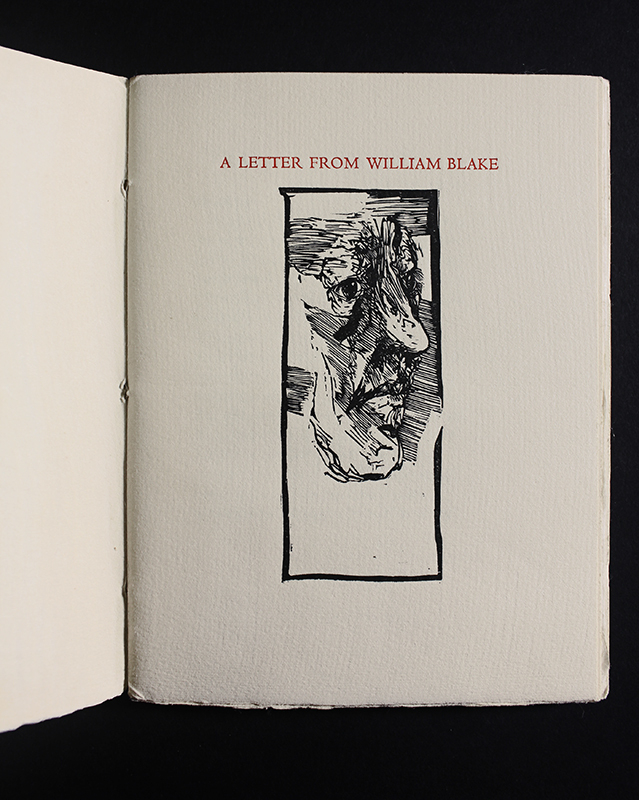A Letter from William Blake by Leonard Baskin