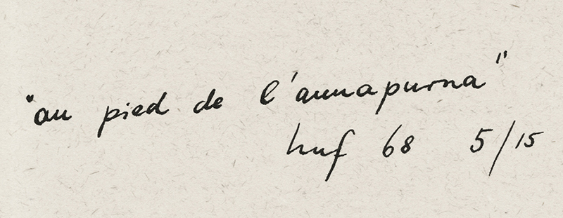 Au pied de lannapurna by Unidentified