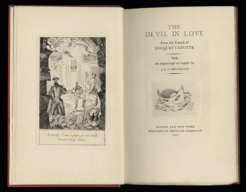 The Devil in Love - by Jacques Cazotte by Jean-Emile Laboureur