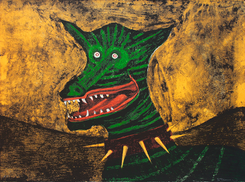 Wild Dog - also called Chacal (Jackal) - from the Mexican Masters suite by Rufino Tamayo