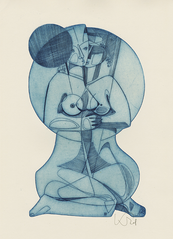 Les Deux Visages - pl. IV from Suite de XXIV Proverbs portfolio by Abram Krol