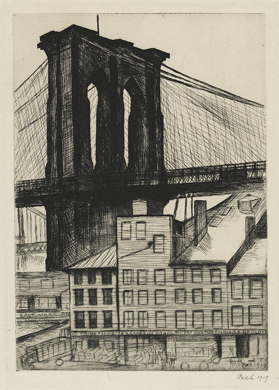 Brooklyn Bridge by Walter Pach