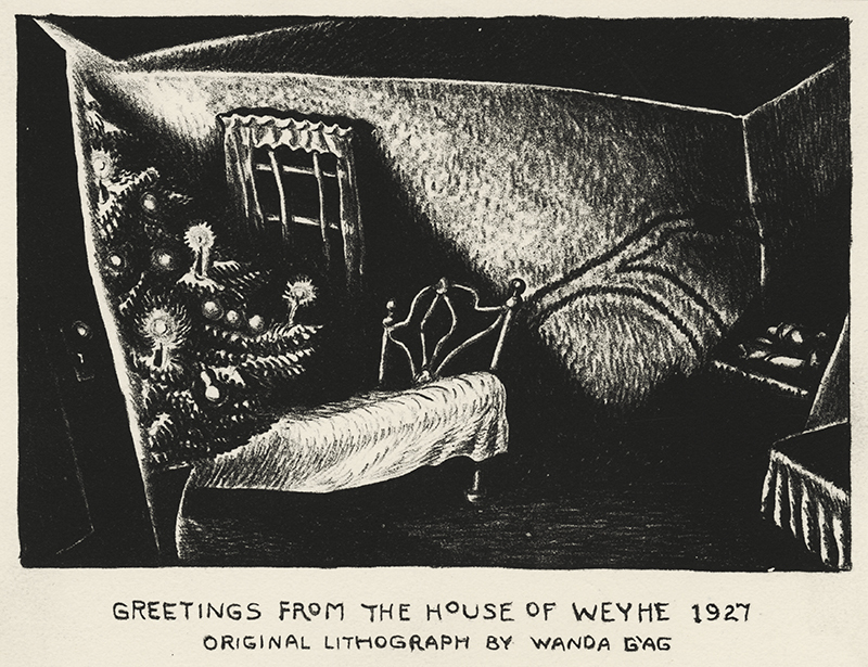 Greetings from the House of Wehye 1927 by Wanda Gág