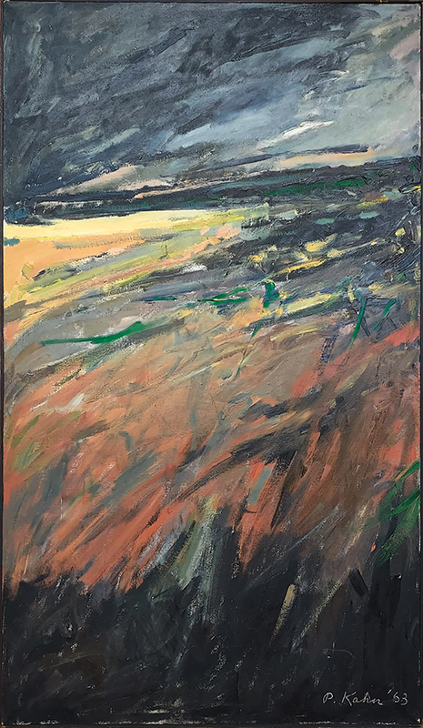 (Untitled Abstract Expressionist landscape) by Hans Peter Kahn