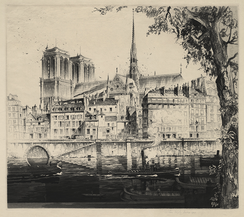 Notre Dame de Paris by John Taylor Arms