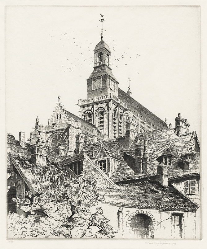 Eglise Saint Gervais, Gisors by John Taylor Arms