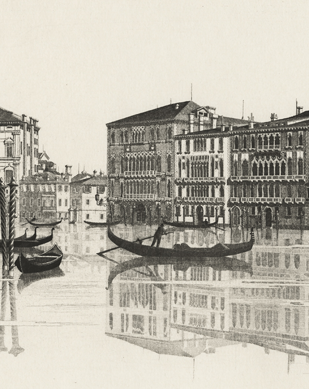 Venetian Mirror; a.k.a. The Grand Canal, Venice by John Taylor Arms