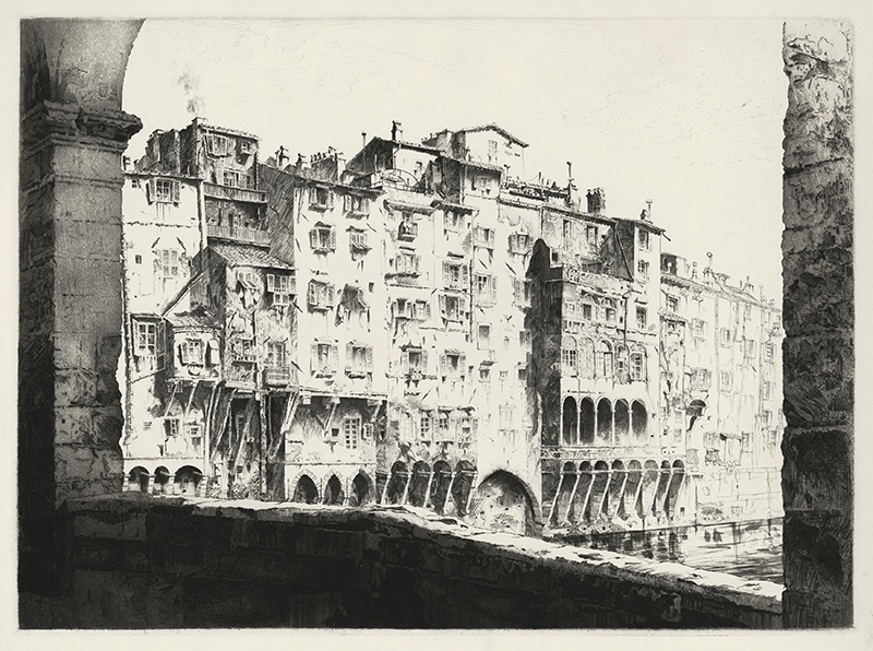 From the Ponte Vecchio, Florence by John Taylor Arms