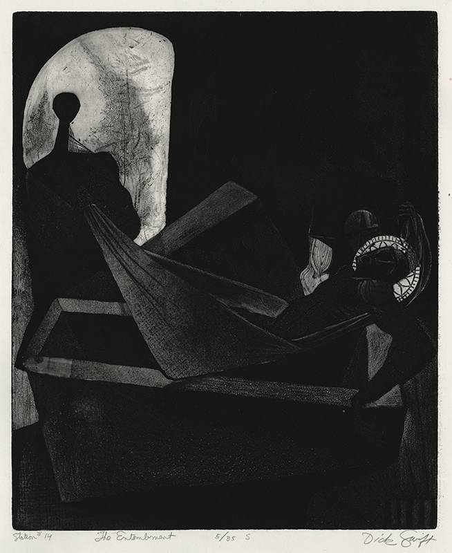 Stations of the Cross (suite of 14 etchings) by Dick Swift