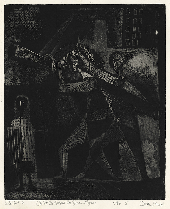 Stations of the Cross (suite of 14 etchings) by Dick Swift