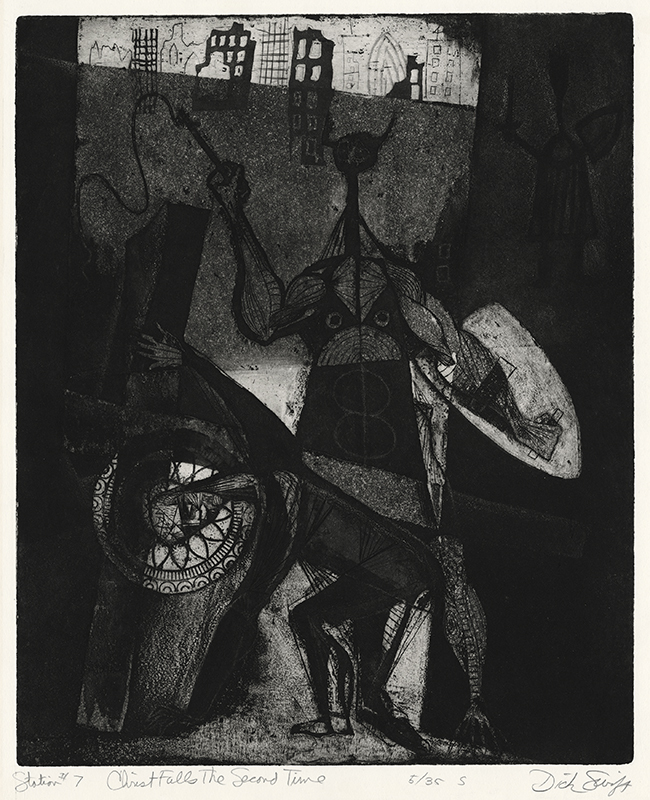 Stations of the Cross (suite of 14 etchings) by Dick Swift