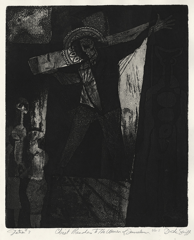 Stations of the Cross (suite of 14 etchings) by Dick Swift