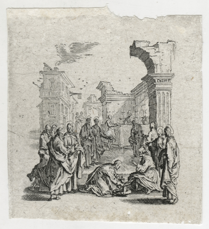 La Petite Passion (suite of 12 miniature etchings) by Jacques Callot