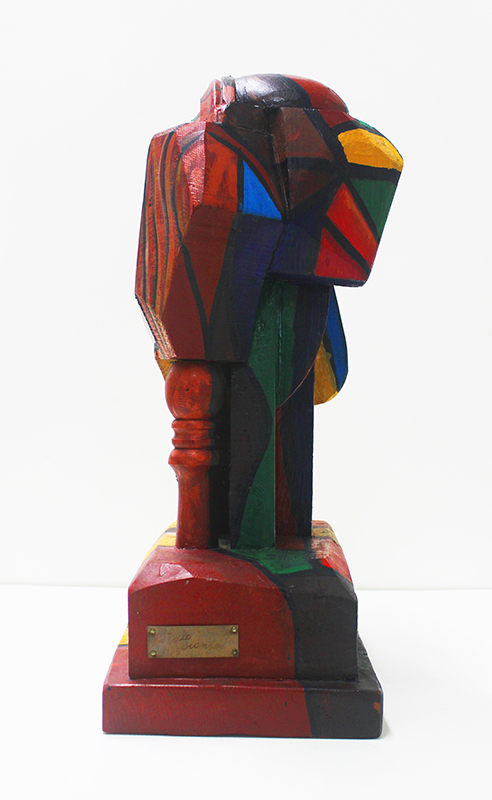 (Untitled Cubist polychrome sculpture) by Italo Scanga