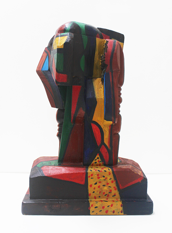 (Untitled Cubist polychrome sculpture) by Italo Scanga