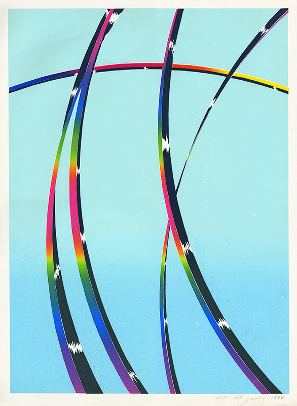 Untitled (rainbow bands II) by David R. Julienne