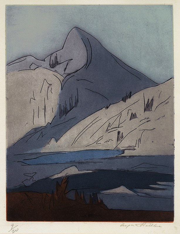 Desolation Valley (also called: Dicks Peak, Sierra Nevada) by Augusta Payne Rathbone