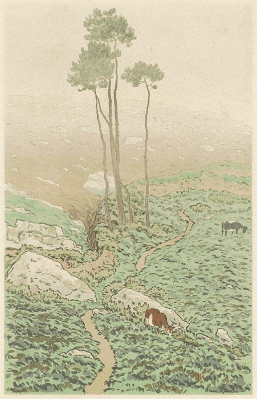 Brume matinale; a.k.a. Loguivy, matin de brume (Morning mist, Loguivy) by Henri Riviere