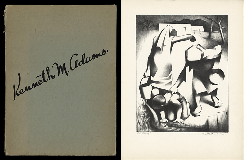 Kenneth M. Adams: Portfolio of Lithographs - New Mexico Artists Series No. 1 by Kenneth Miller Adams