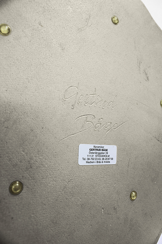 (Modernist platter) by Gertrud Bage