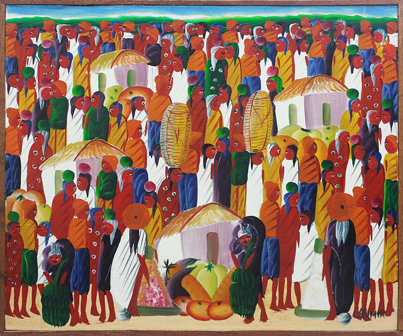 (Haitian Market Scene) by Laurent Casimir