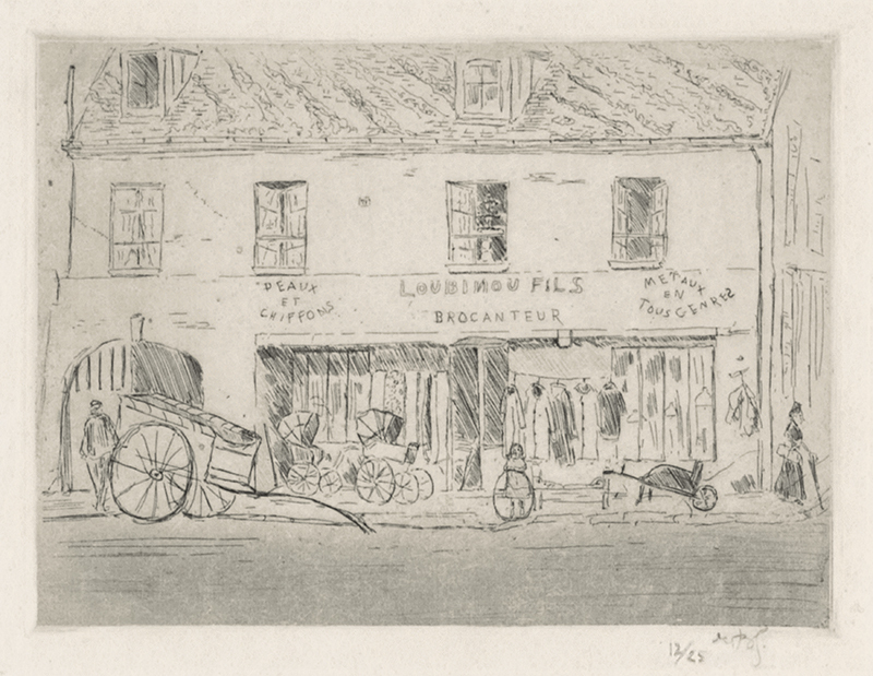 (Parisian street scene) by Unidentified