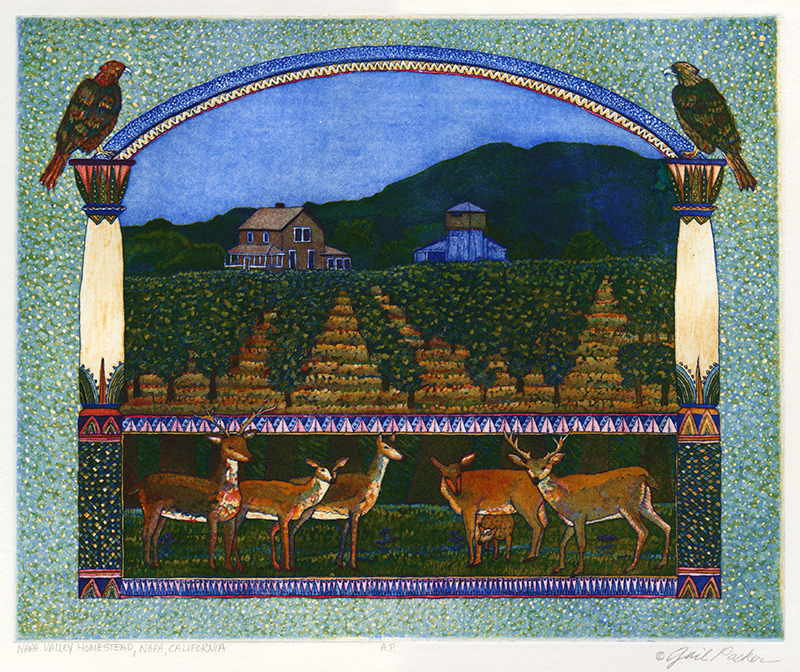 Napa Valley Homestead, Napa, California by Gail Ann Packer