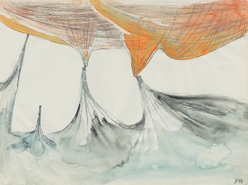 Untitled (surreal volcanic landscape) by Pamela Boden