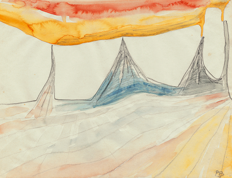 Untitled (surreal volcanic landscape 2) by Pamela Boden