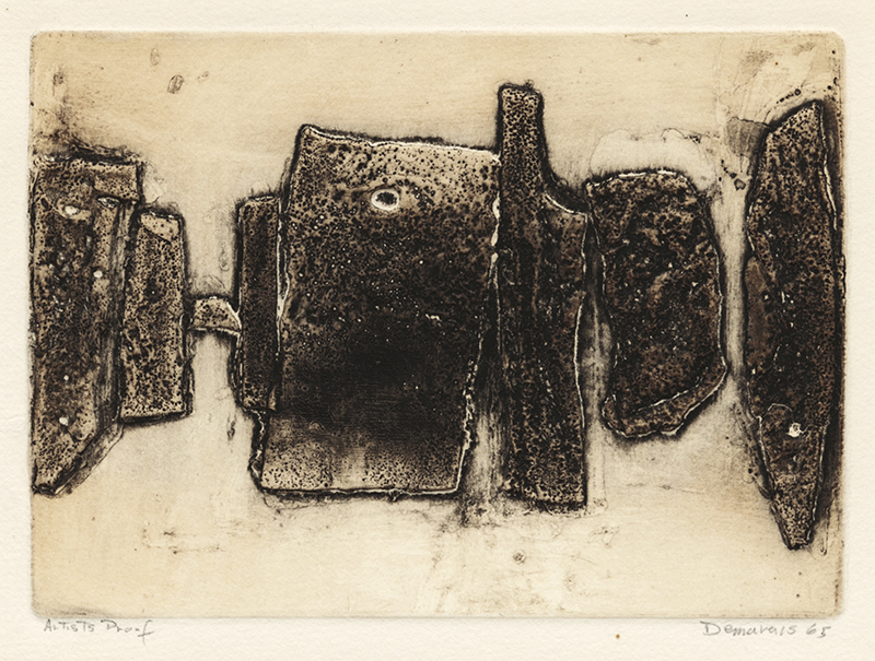 Untitled (suspended abstract shapes) by Joseph Demarais