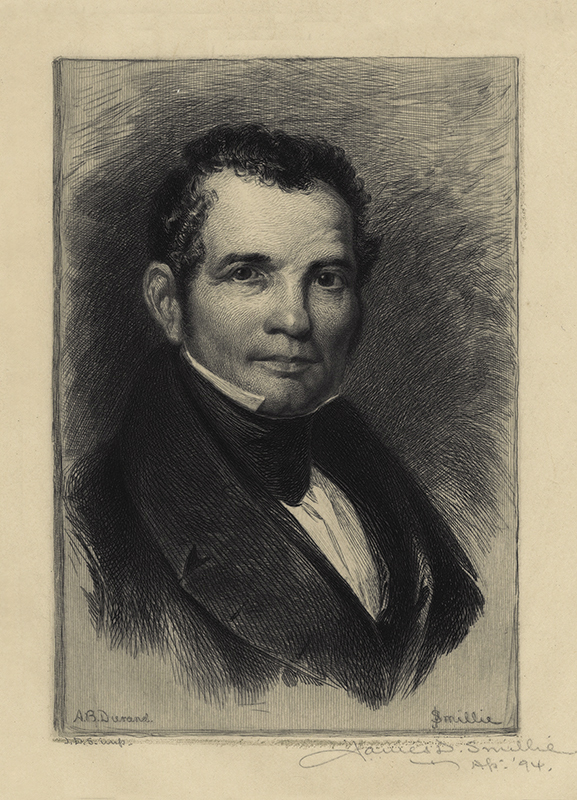 Portrait of Luman Reed  (After A.B. Durand) by James David Smillie