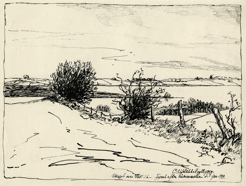 Landscape by C.V. Stubbe-Teglbjaerg