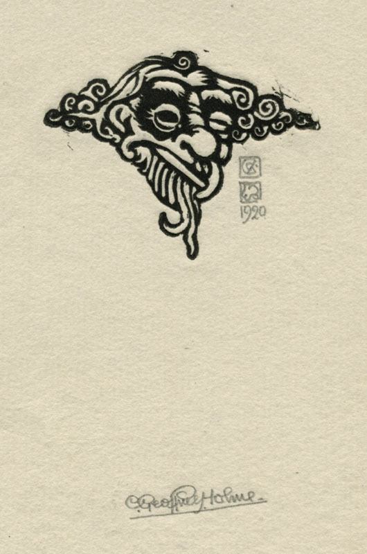 (Gargoyle Head) by Charles Geoffrey Holme