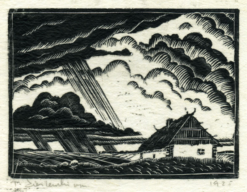 (House and Storm) by Tadeusz Stefan Zielinski