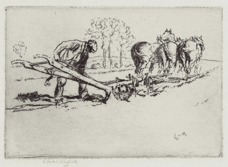 Cleaning the Plough by Ernest Herbert Whydale