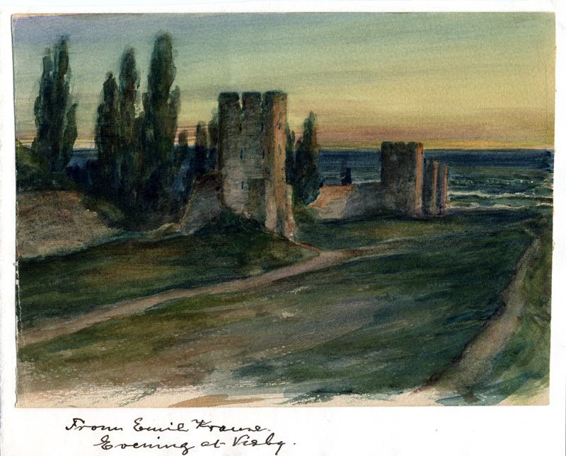 Evening at Visby by Emil Axel Krause