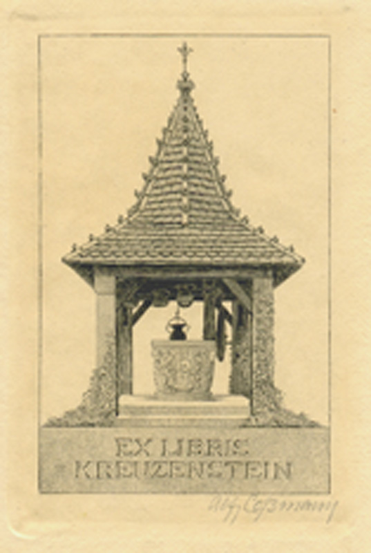 Ex Libris Kreuzenstein by Alfred Cossmann