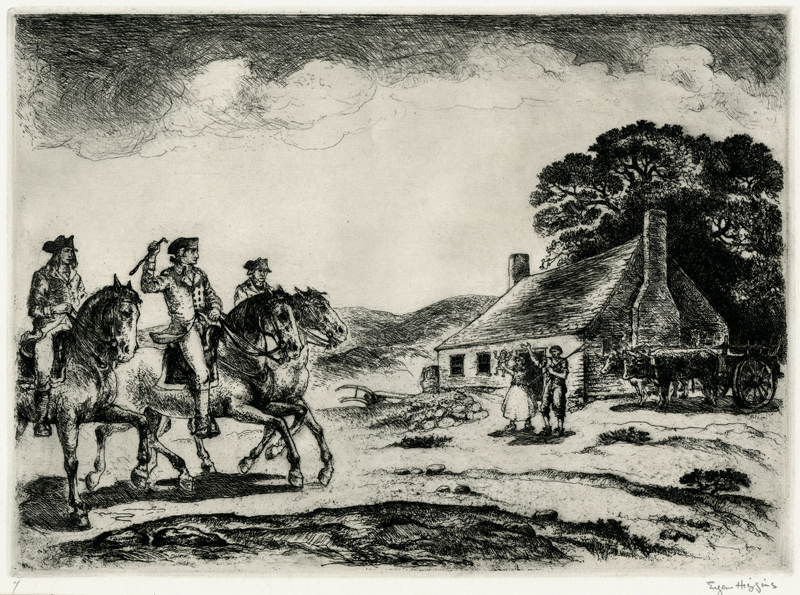 Enroute to the First Continental Congress (from the Bicentennial Pageant of George Washington portfolio) by Eugene Higgins